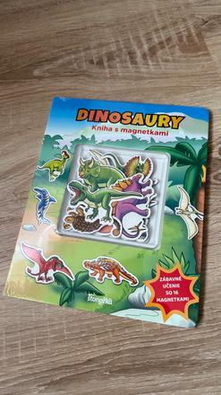 Kniha dinosaury + magnetky,
