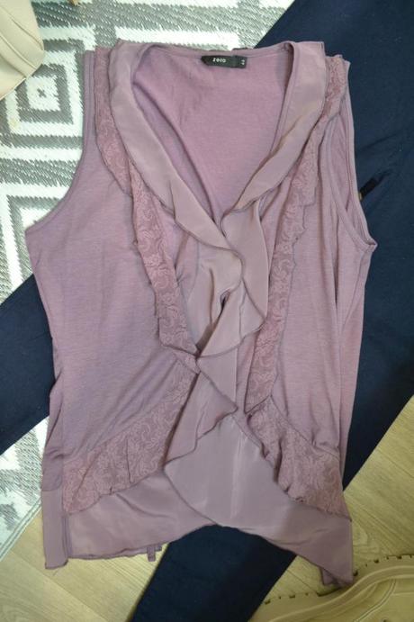 Pružná značková romantická vestička/top m/l, m