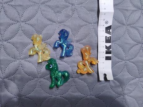 3x trblietave mlp cca 5 cm (glitter),