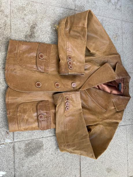 Kozene sako z pravej koze velk 36/s bezne znamky n, s