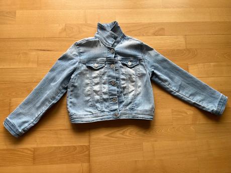 Rifľová bunda v. 128, h&m,128