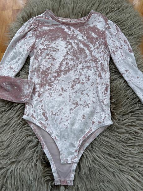 Body zamatové, h&m,128