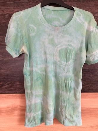 Zelene duhovane bavlnene tricko l, l