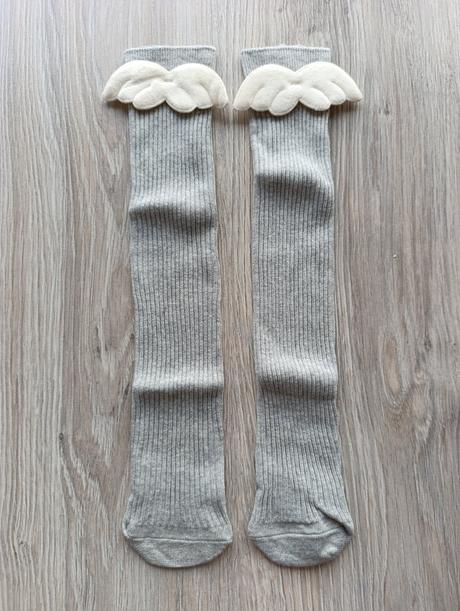 Dievčenské podkolienky s krídlami - 2 veľkosti, 