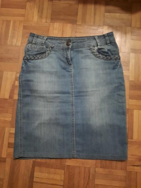 Dámska riflová sukňa, f&f,36