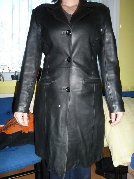 Dámsky koženy kabat, 38
