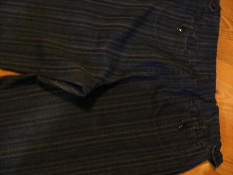 Tehotenské rifle modré elastické, xxxl