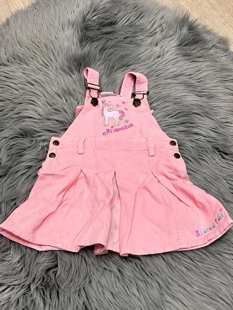 Dievčenské menčestrové šaty s trakmi (74), berti,74