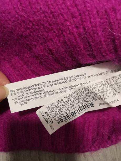 Nenosený svetrik, s poštou, zara,104