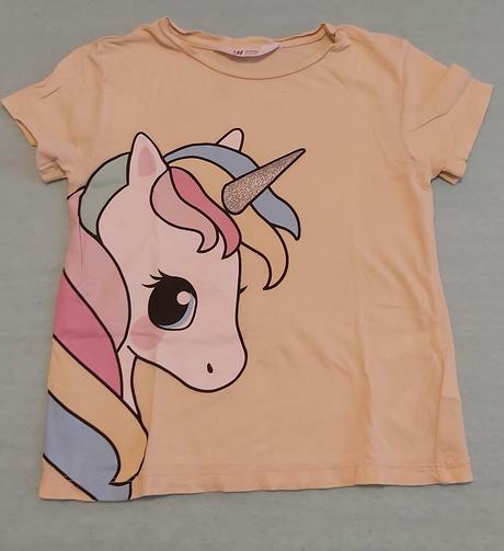 Letné tričko jednorožec h&m 98/104, h&m,98