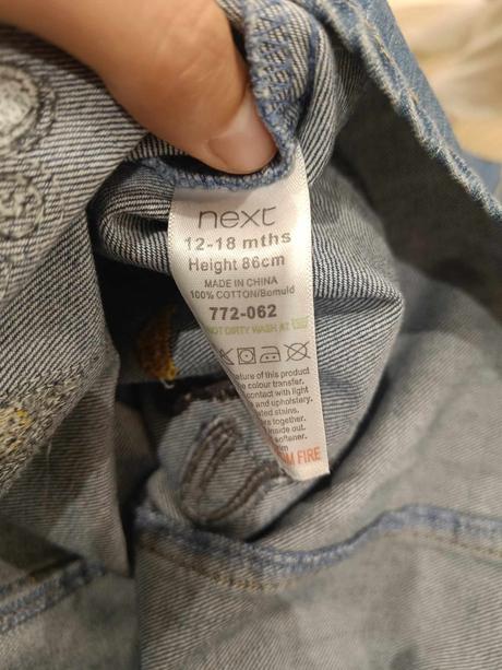 Predám riflové šaty next, next,86