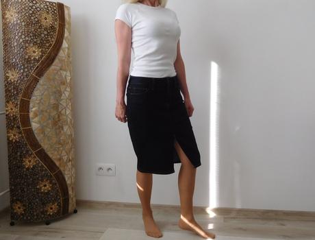 Riflová suknička 40v,, f&f,40