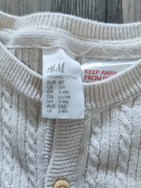 Krémový sveter na gombíky h&m, h&m,62