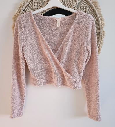 Mäkkučký crop svetrík h&m, h&m,l