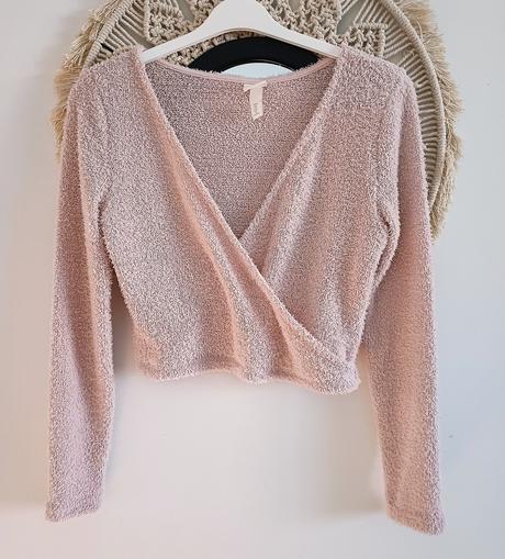Mäkkučký crop svetrík h&m, h&m,l