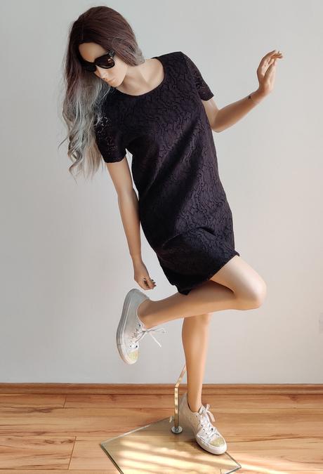 Šaty vero moda čipkované s-m, vero moda,s