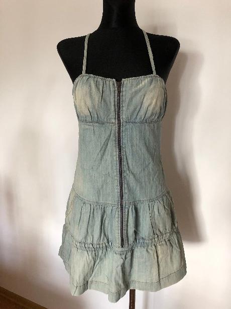 Rifľové šaty zn. donna karan, dkny,s