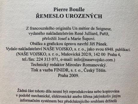 Řemeslo urozených (2009),