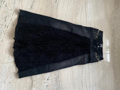 Damska riflova sukňa met, met,26