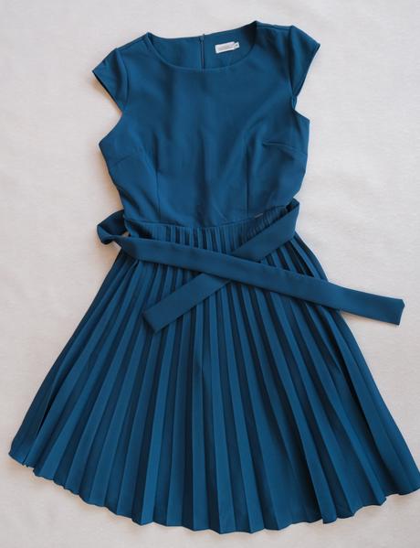 Dámske oceľovomodré šaty, l