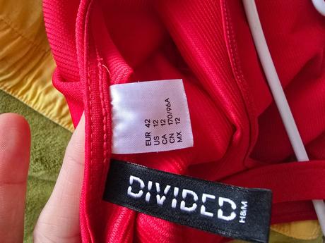 Červené šaty 38/40, h&m,l