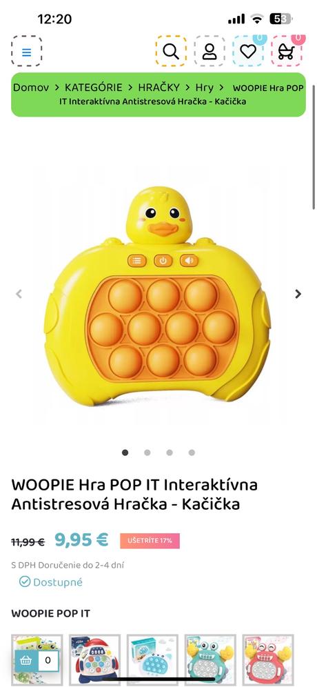 Whack a mole elektronická pop in hra, 