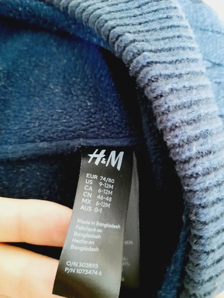 Zimná čiapka, h&m,74