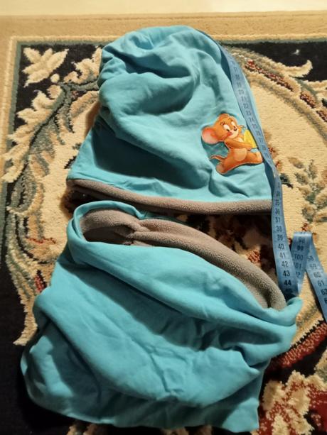 Pekná tyrkysová súprava čiapka a nákrčník, 152