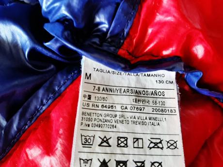 Zimna bunda 128-134, benetton,128