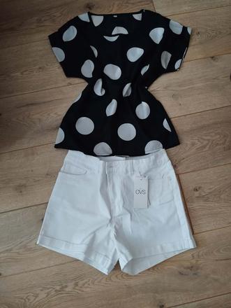 Dámska bodkovaná blúzka, s