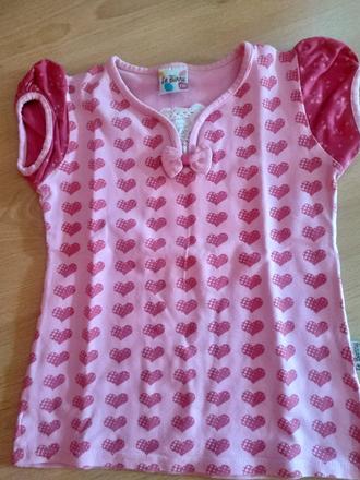 Tričko srdiečkované, 110