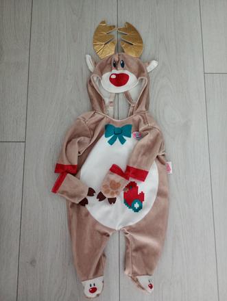 Vianočný oblek pre baby born,