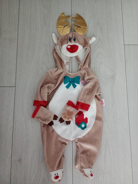 Vianočný oblek pre baby born, 