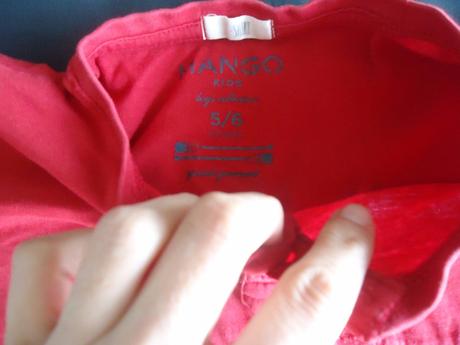 Červené dlhorukávové tričko vel. 5-6 r., mango,110