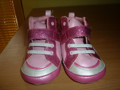 Trblietavé ružové topánočky , f&f,19