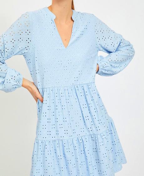 Bledomodré šaty od značky vila,veľ.xs, xs