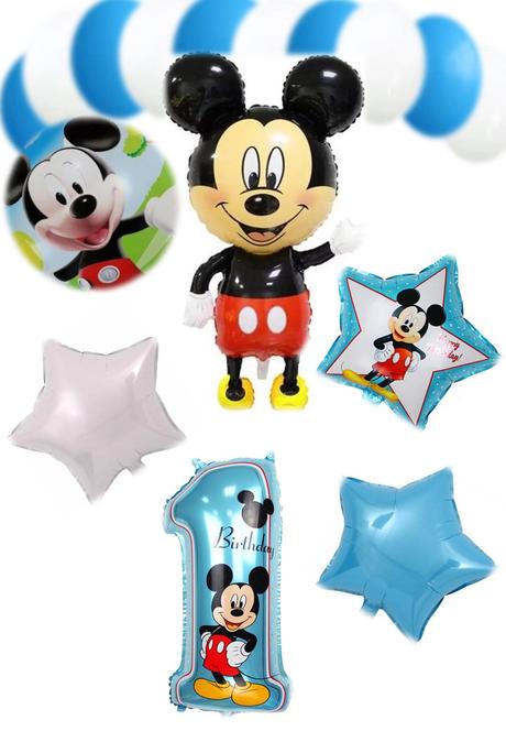 Mickey 112x65cm-16dielna súprava balónov na oslavu, 