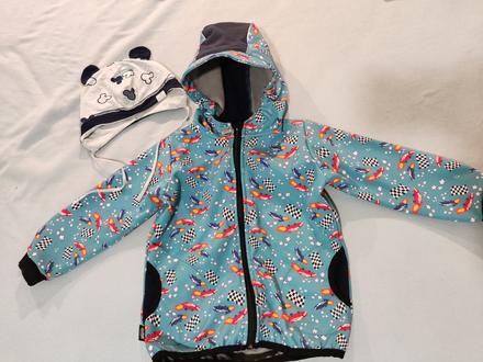 Softshellová bunda s čiapkou, jožánek,104