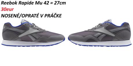 Reebok classic rapide mu tmavosivé, reebok,42