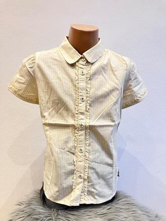 Dievčenská pásikavá košeľa s volánom (7 r.), original marines,122