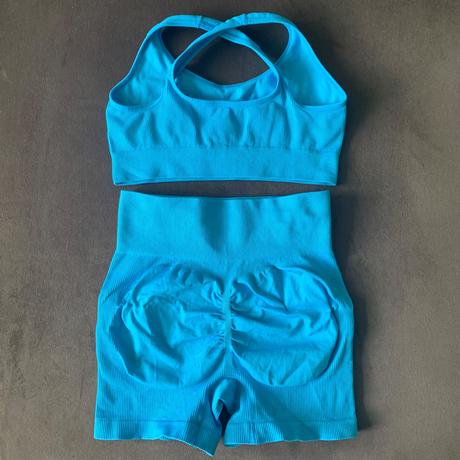 Gym set - podprsenka a push up krátke legíny, s