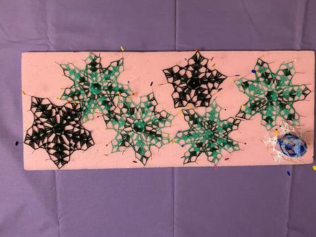 Hačkované vianočné ozdoby, 