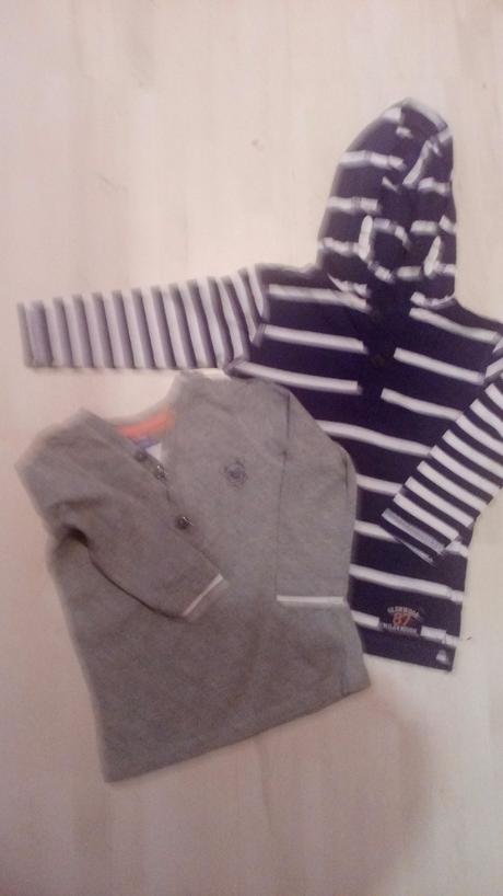 Nenosene tričká 2 ks dlhý rukáv, dopodopo,80