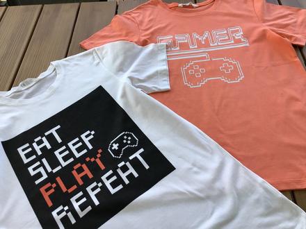 2x gamer tričko 158/164 h&m, h&m,164