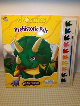 Dinosaurs prehistoric pals poster paint nau21, 