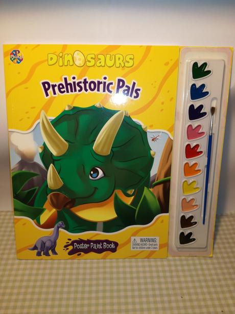 Dinosaurs prehistoric pals poster paint nau21, 