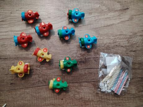 Sviečky, balony, zapichy, 