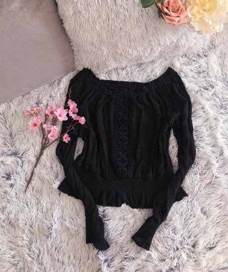 Romantická blúzka, h&m,m