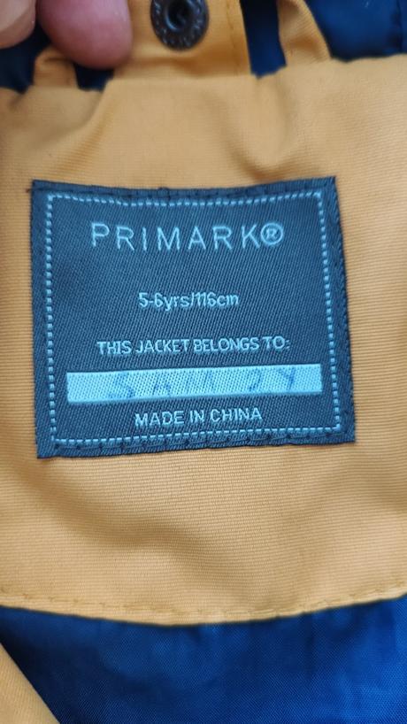Prechodná vetrovka, primark,116