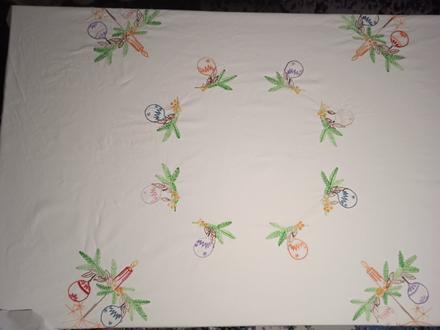 Retro obrus, vianočný,